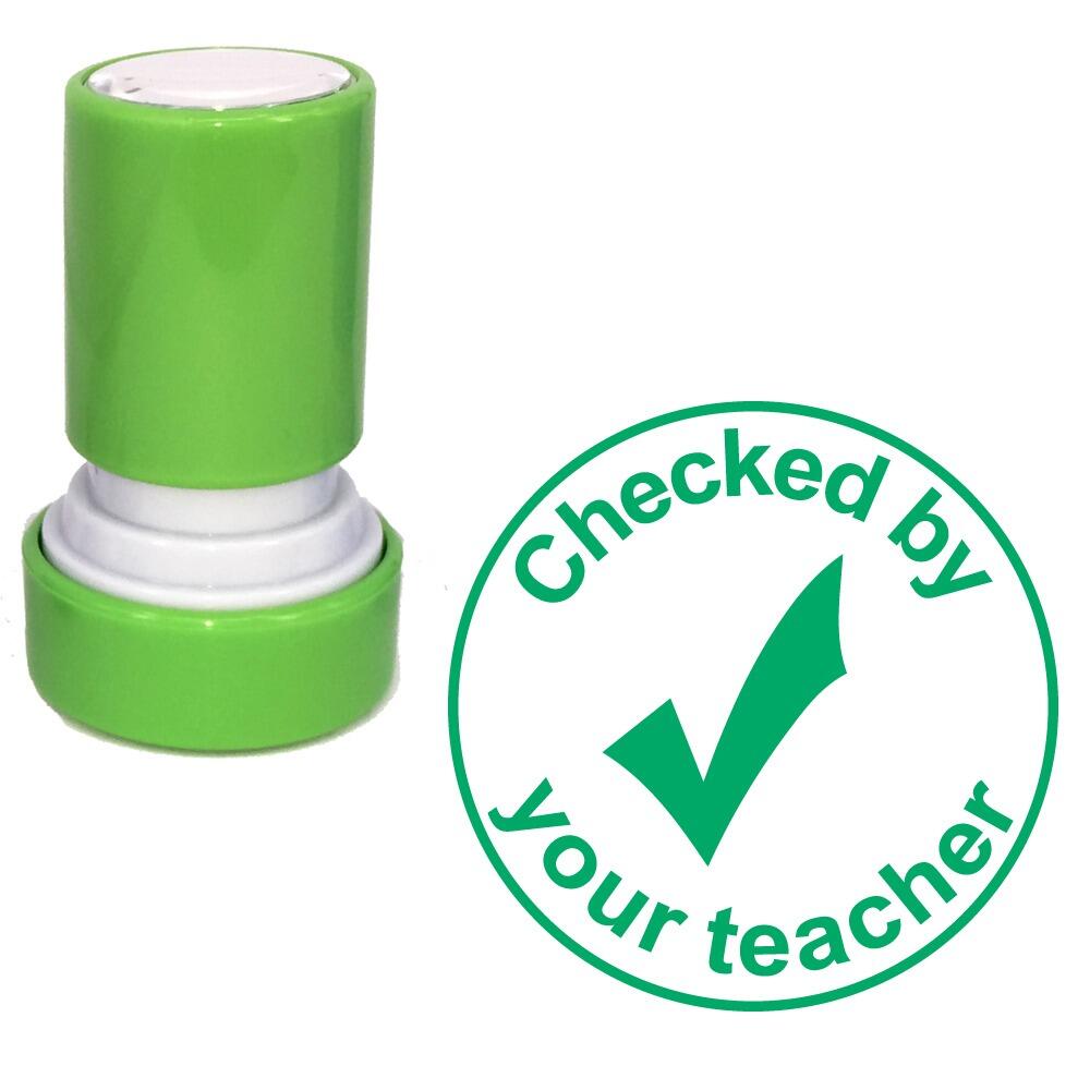 Bulk Teacher Stamps | Checked by your teacher Self-inking Teacher Stampers