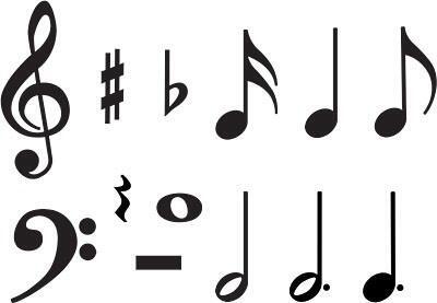 Classroom Display Card Cutouts | Music Symbols-198 Cut Outs