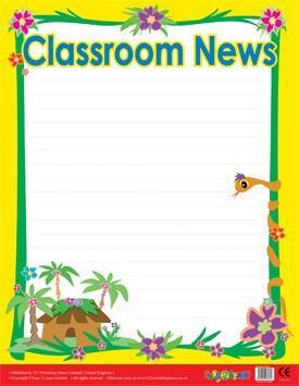 Wipe Off Posters | Reusable Class News Whiteboard Poster for Notices / Messages