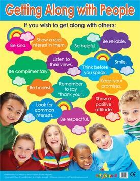 Educational Poster | Life Skills - Getting Along With People PSHE Classroom Poster