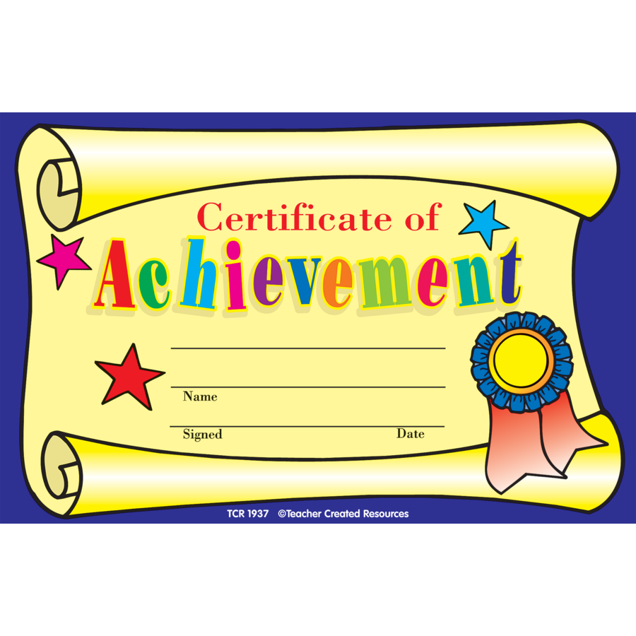 School Certificates | 25 x "Certificate of Achievement" Award Certificates