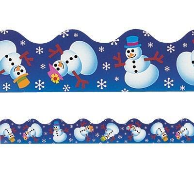 Classroom Borders | Snowman Winter Fun Christmas Classroom Borders. 12 Metres