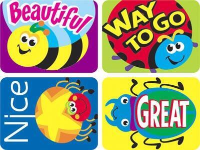 Reward Stickers | Beautiful Bugs - Cute Design Reward Stickers for Teachers.