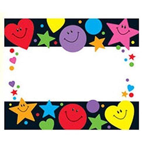 Classroom / Name Labels | 36 x Stars and Smiles Large Name Tags/Labels or Visitor Badges