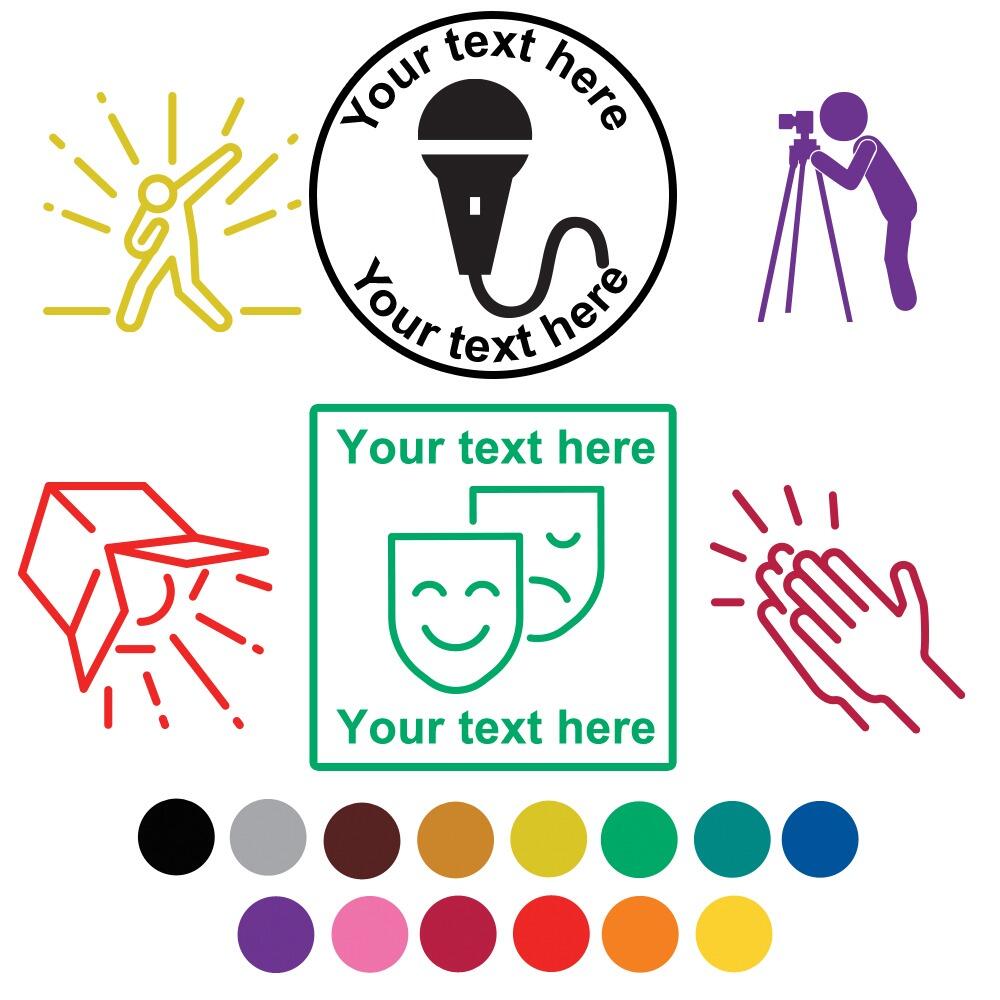 Custom Stamps | Personalised Drama / Performing Arts Teacher Self-Inking Stamp