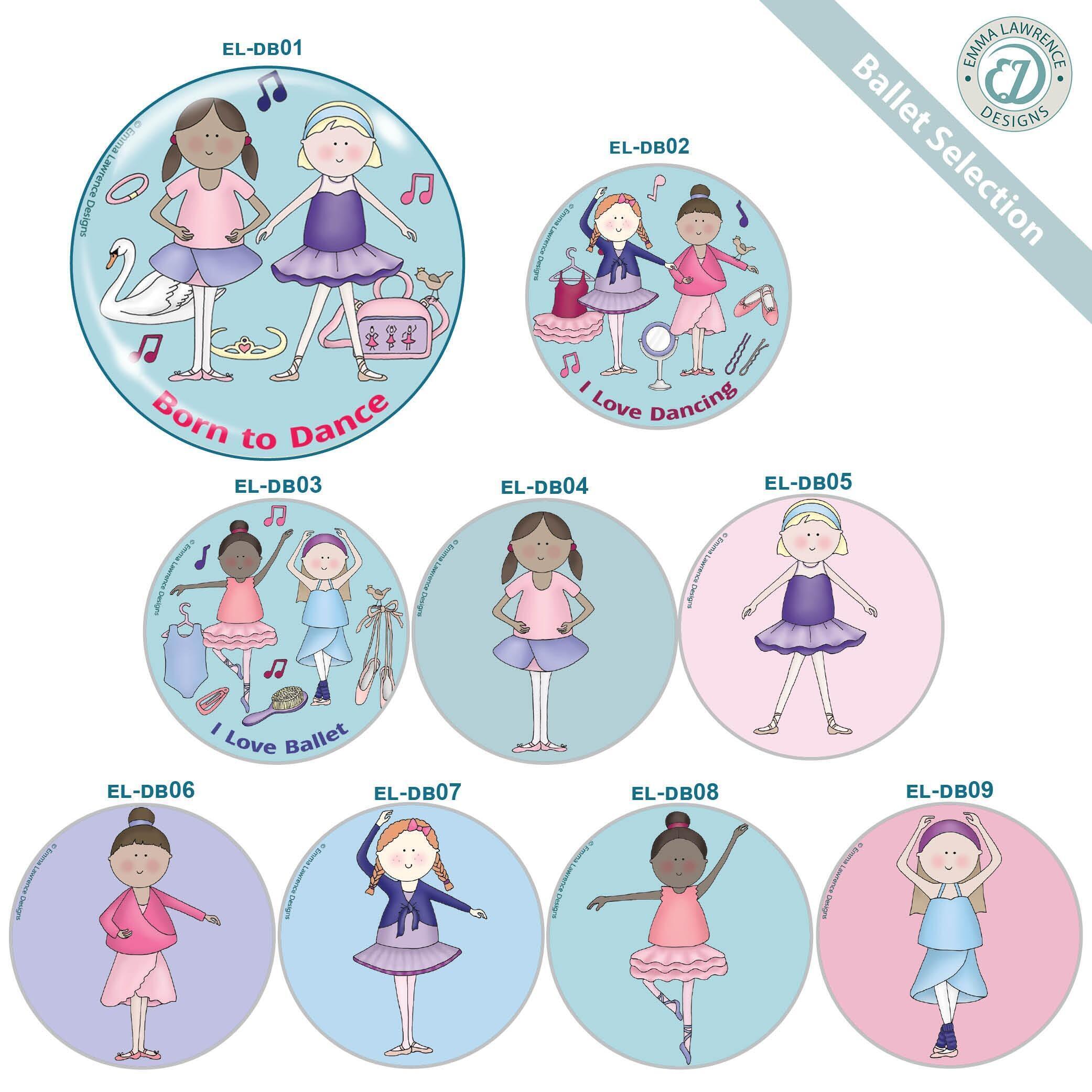 Fridge Magnet Gifts | Ballet Collection, Emma Lawrence Designs. Retail/Trade. Personalise Options