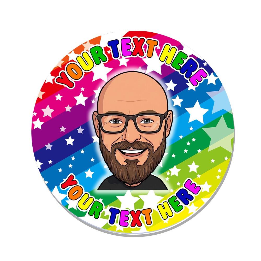 Custom Face Stickers | Selfie Stickers! Personalised Avatar Stickers. Scented Sticker Option