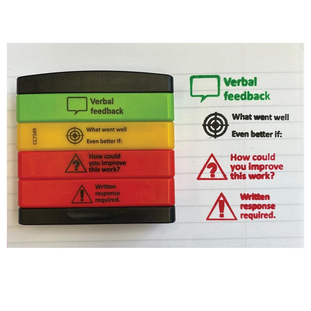 Teacher Stamp SALE | Verbal feedback / WWW / Feedback Stamp Set - 4 Layer Stamp Set