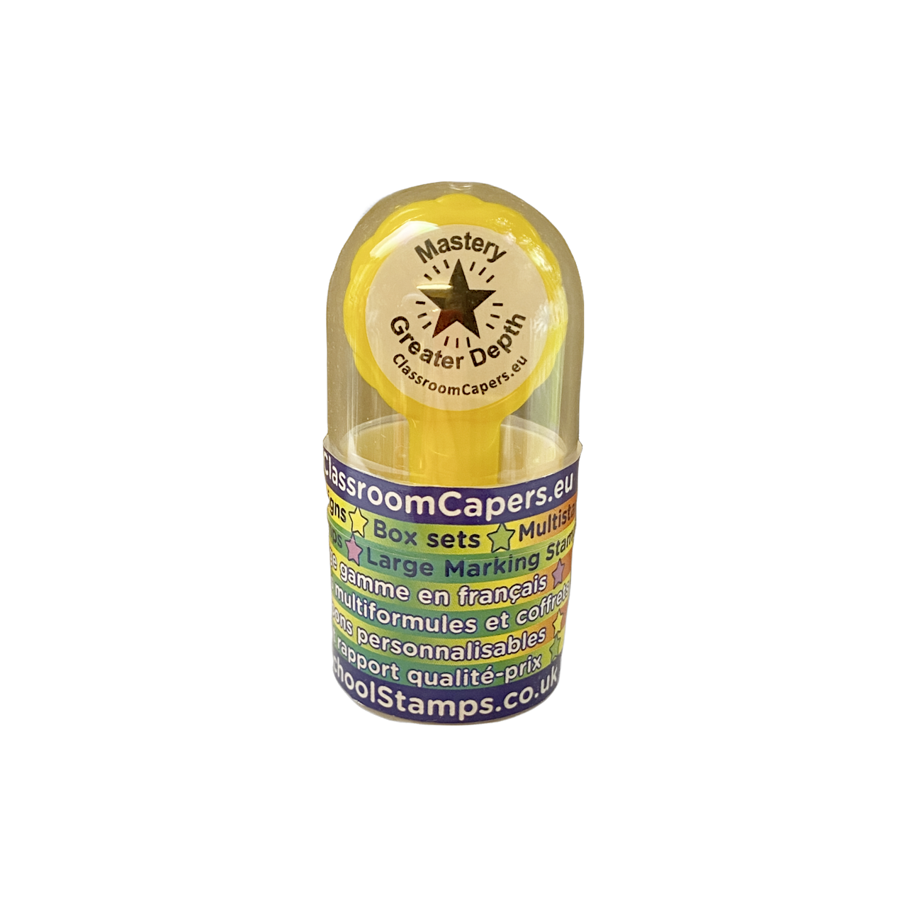 Teacher Stamps | Mastery Greater Depth Stamp. Reinkable 22mm. January Sale!