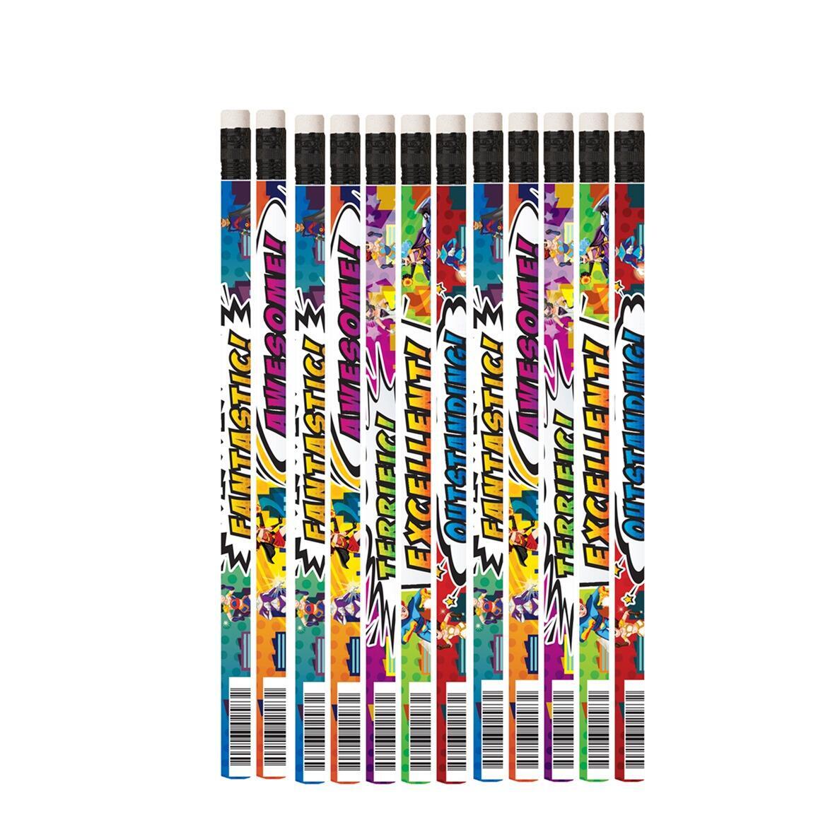 Reward Pencils | 12 x Courageous Characters HB Pencils