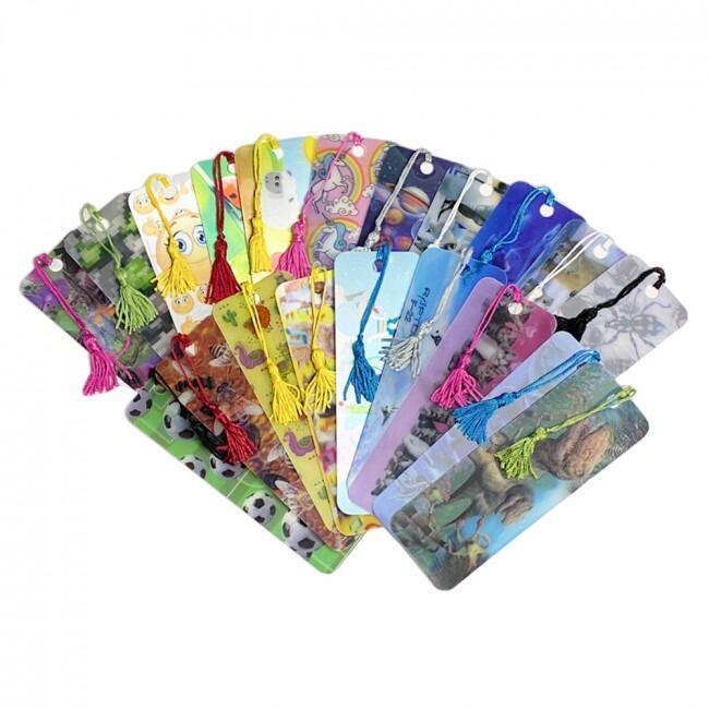 3D Bookmarks | 20 Variety Pack Stunning, 3 Dimensional Bookmarks-Ideal Reading Incentive/Class Gift