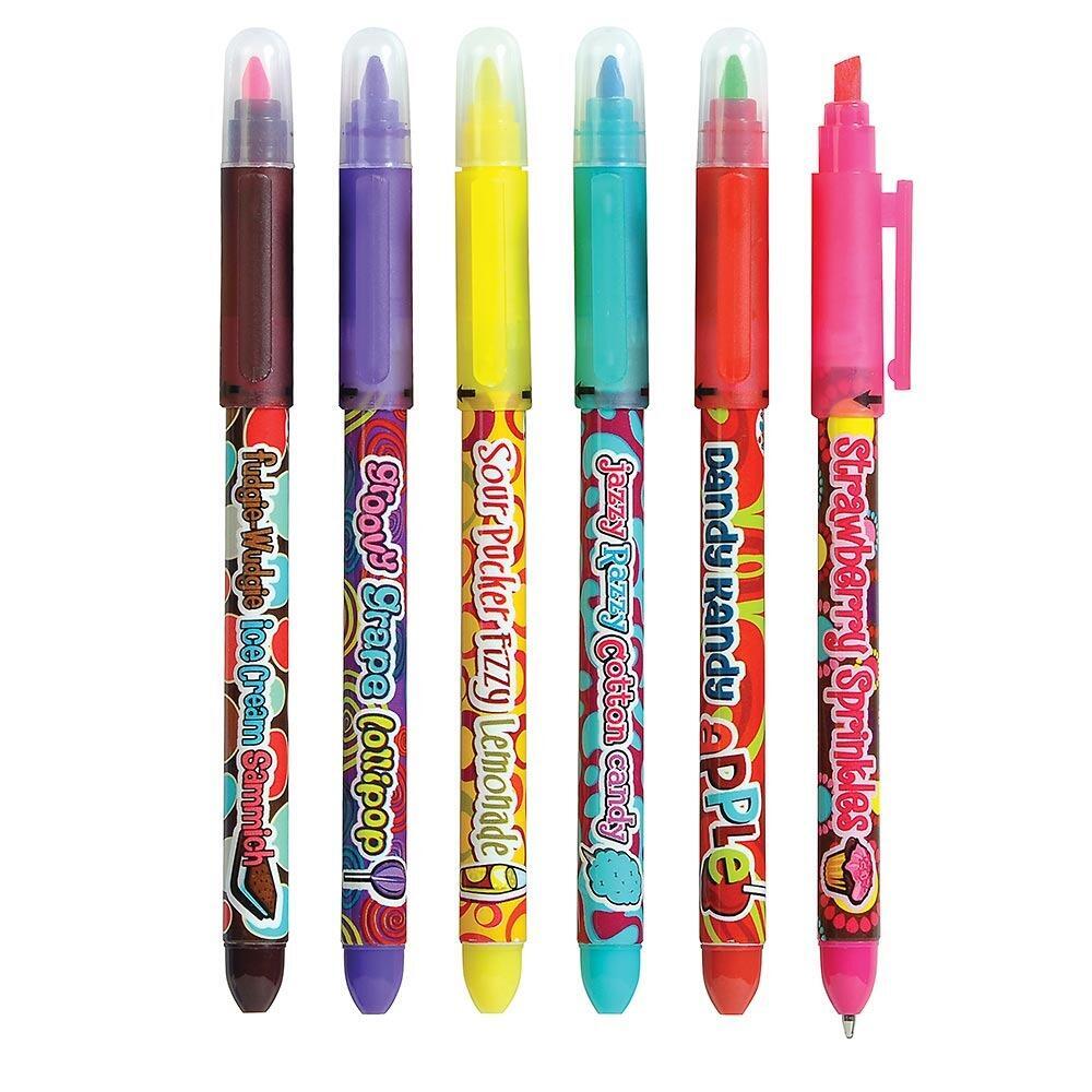 Smelly Pens | Fruit Scented Pens with Scented Highlighter. Great Class Gift, Party Bag Filler