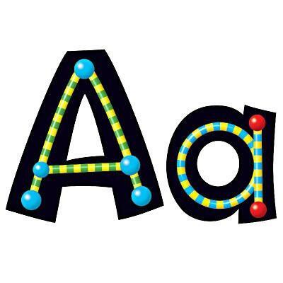 Classroom Display Lettering | 10cm Stunning Beads Design Letters for Notices x 216 (T79755)