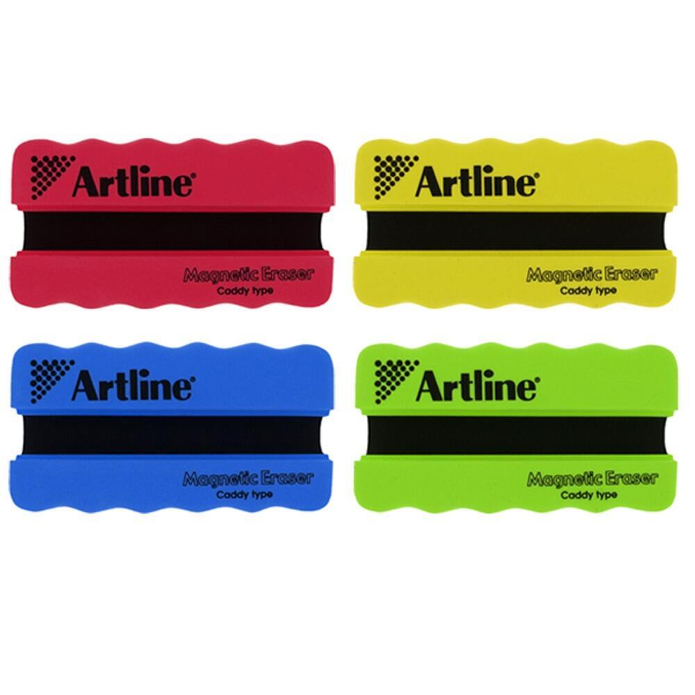 Whiteboard Eraser | Artline Magnetic Whiteboard Erasers, Grooved to Hold Whiteboard Pen.