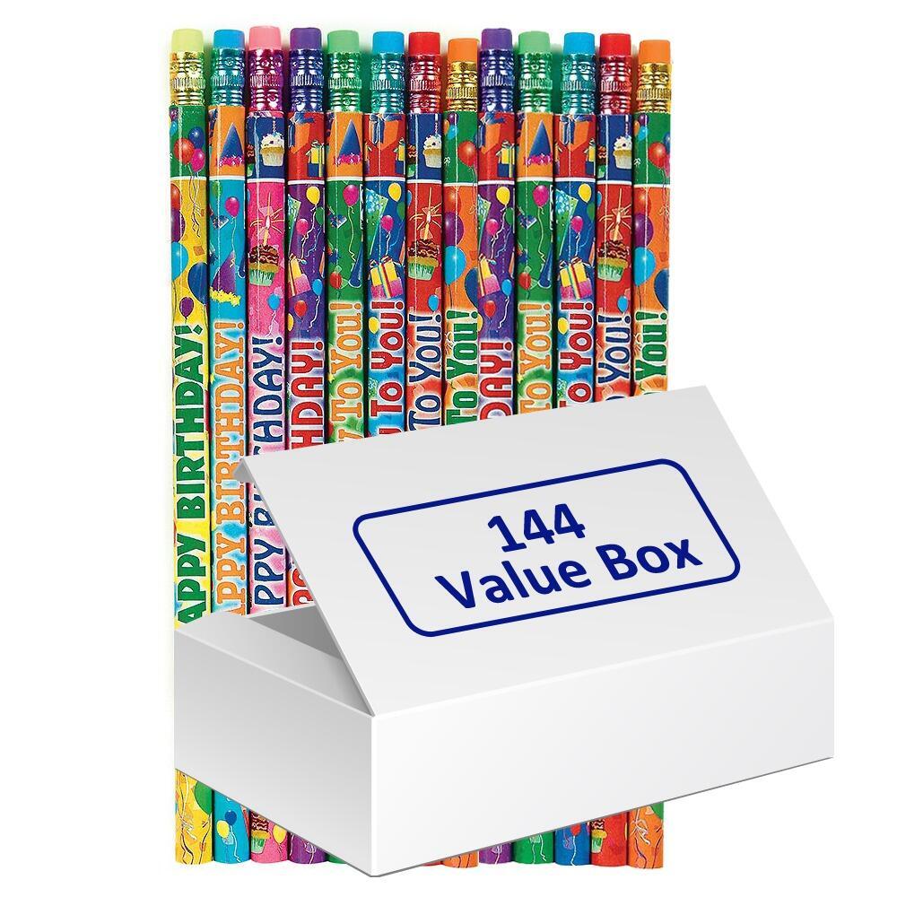 Bulk Stationery Gifts | 144 x Birthday HB Pencils.
