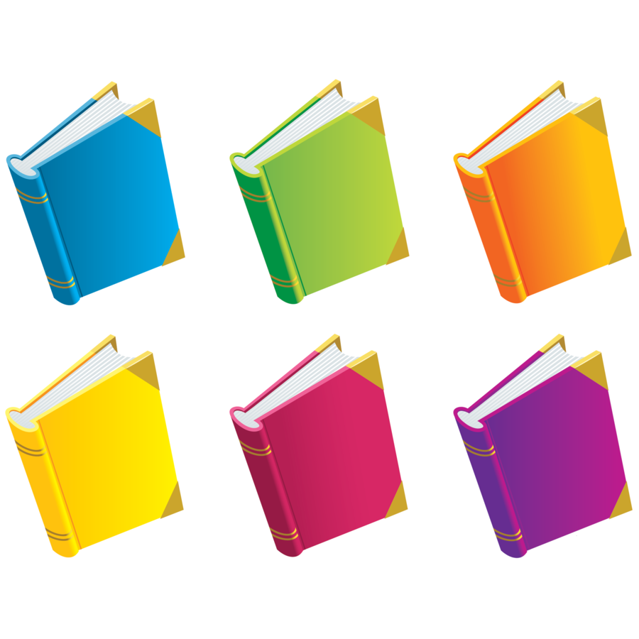 Classroom Display | 36 Colourful Books Cut Out Cards.