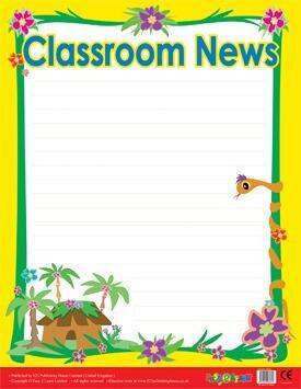 Wipe Off Posters | Reusable Class News Whiteboard Poster for Notices / Messages