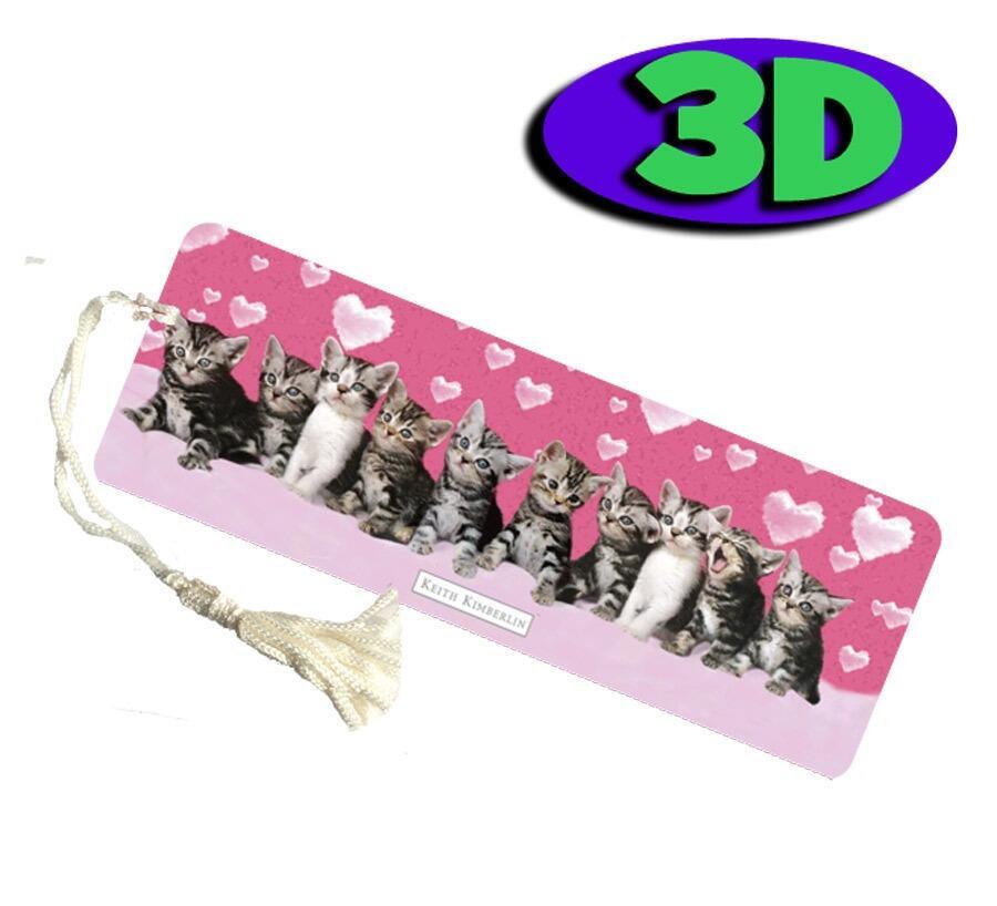 3D Bookmarks | Incredibly Cute Kittens Bookmark - Ideal Reading Incentive/Class Present