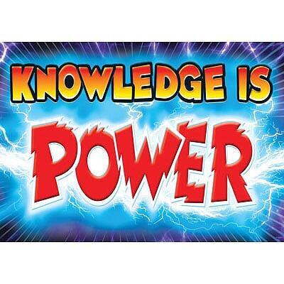 Motivational Posters | "Knowledge is Power" Stunning Motivation Poster