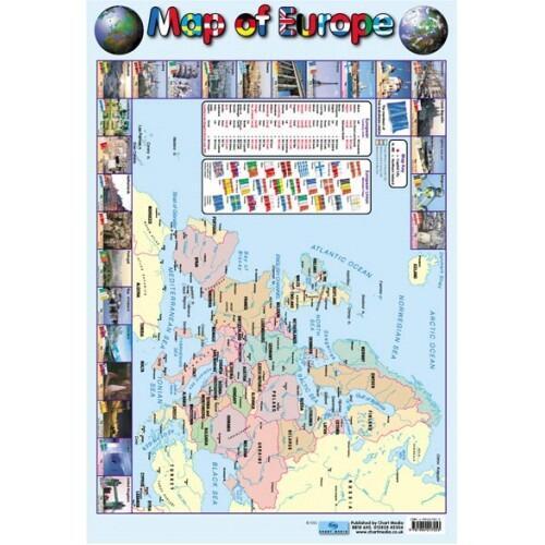 Educational Posters | Map of Europe Chart Poster