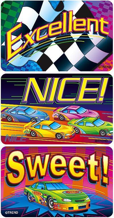 Reward Stickers | 100 x Large Racing to Success Reward Stickers/Badges (T47306)