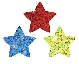 Sticker Chart Stickers | 400 x 11mm Colourful Sparkle Stars Stickers Bumper Pack (T46405)
