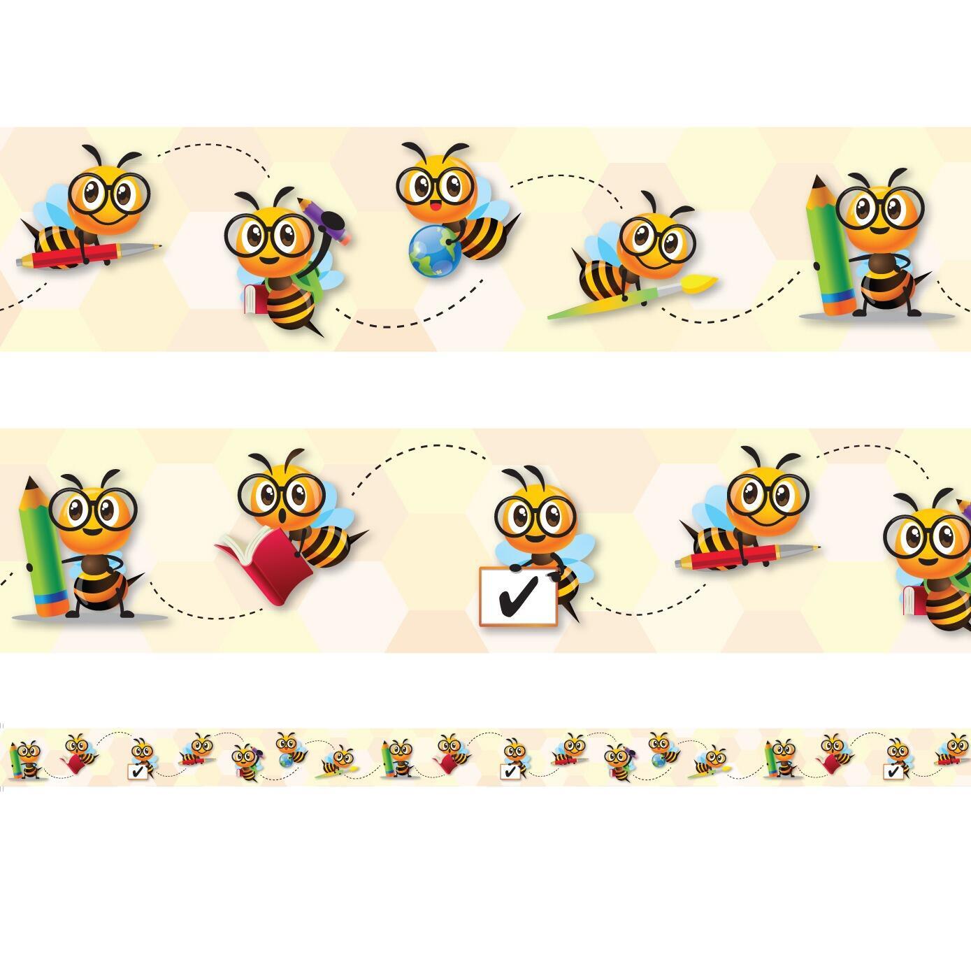 Classroom Display Borders | Busy Classroom Bees, Colourful Cute Design Trimmers.