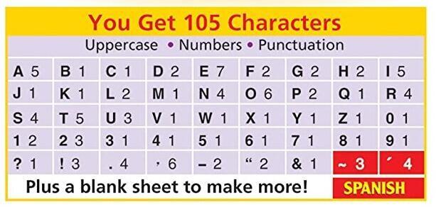 T79413 Classroom Display Lettering | 18cm Red Billboard Style Letters and Numbers x 102