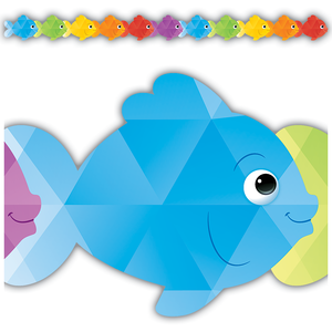Display Borders | 10.5m Colourful Fish Shaped Display Border.