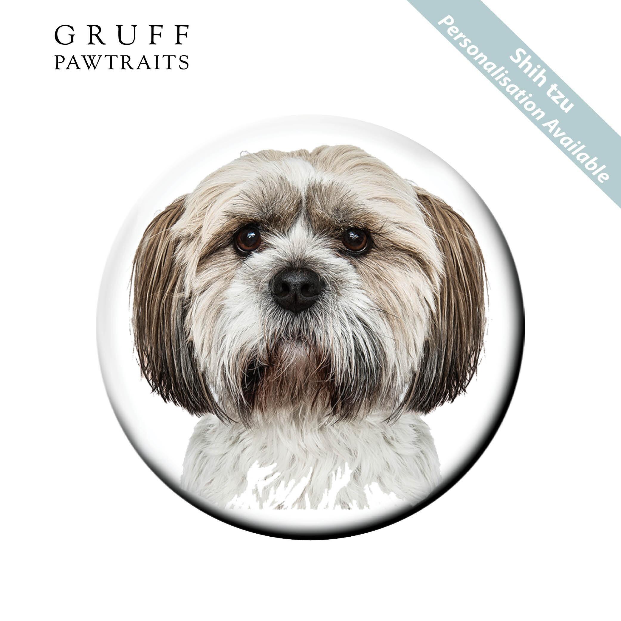 Bulk Fridge Magnets | Stunning Shih Tzu Dog Fridge Magnets by Gruff Pawtraits. Trade Prices