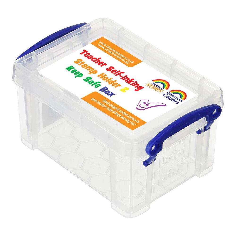 Teacher Stamps | Plastic box option for teachers on the move