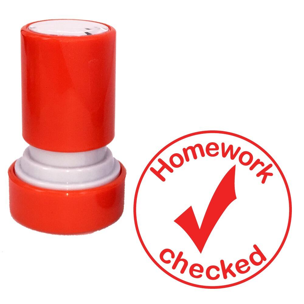 Bulk Teacher Stamps | Homework checked Self-inking Teacher Stampers