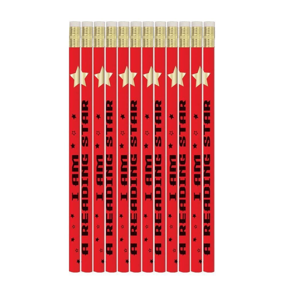 Teacher Pencils | 12 x I am a reading star HB Pencils. Great Class Gift