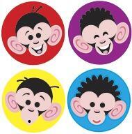 Sticker Chart Stickers | 800 x 11mm Colourful Monkey Mayhem Stickers Bumper Pack (T46180)