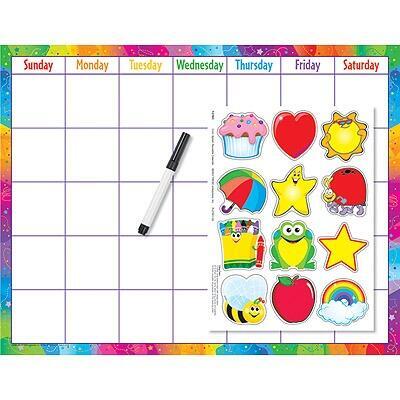 Calendar Wall Chart | Monthly / Daily Calendar Kit with Images and Pen.