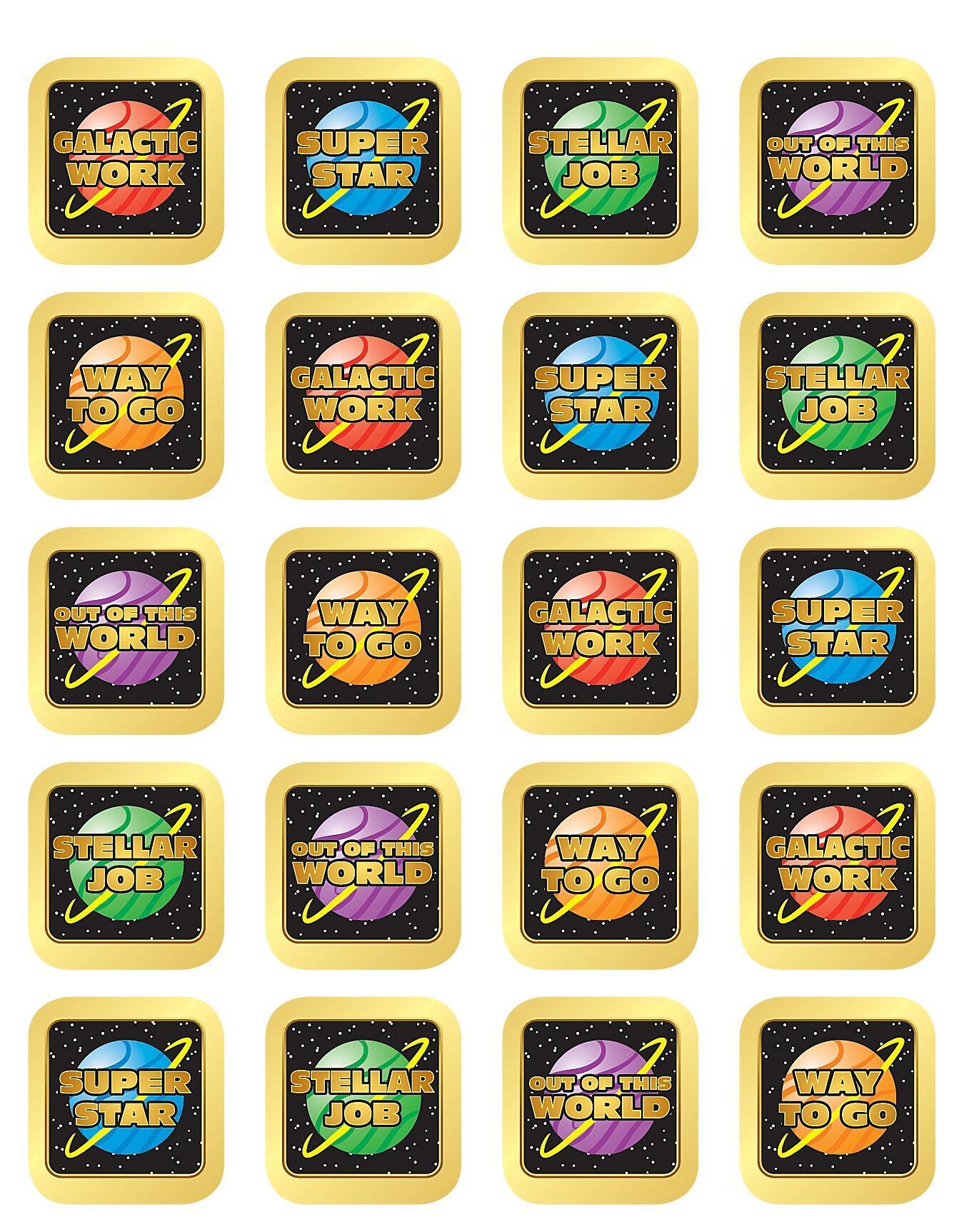 Reward Stickers | Stellar Space Teacher Stickers (TCR5853)