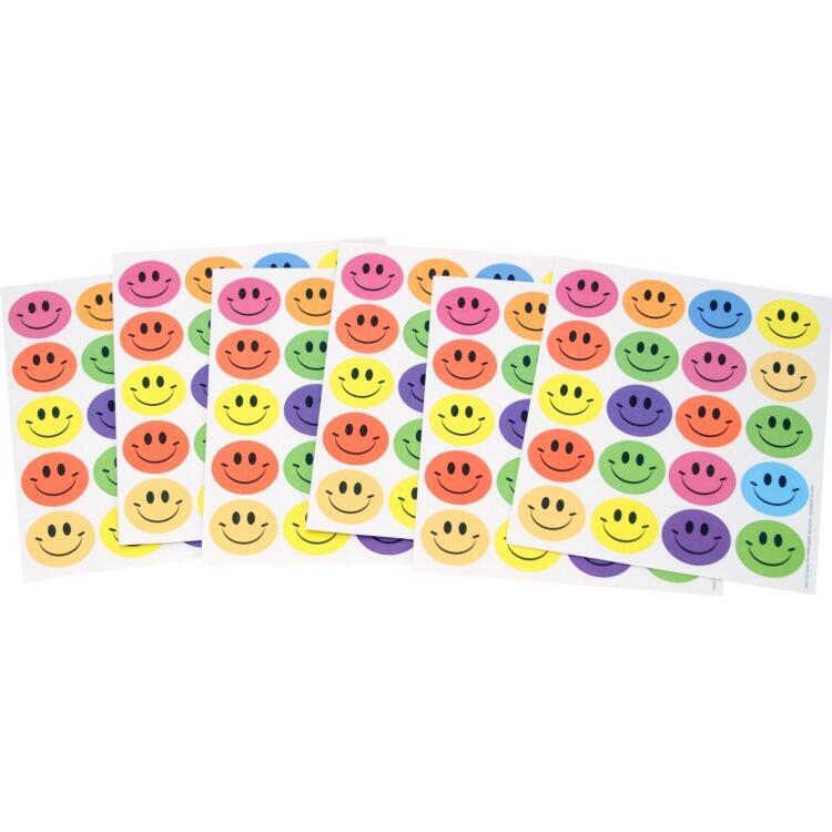 Reward Stickers | 120 Large and Colourful Smiley Face Reward Stickers