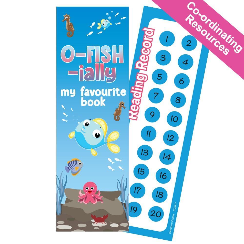 Reading Charts | O-FISH-ially my Favourite Book Reading Chart Bookmarks. Class Value Pack.
