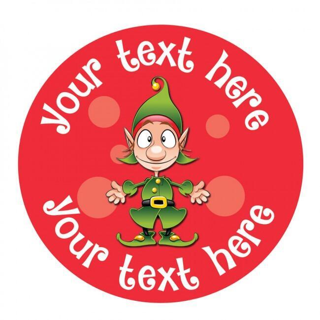 Personalised Stickers | Great Value Custom Cute Elf Christmas Stickers. Optional Scented Option