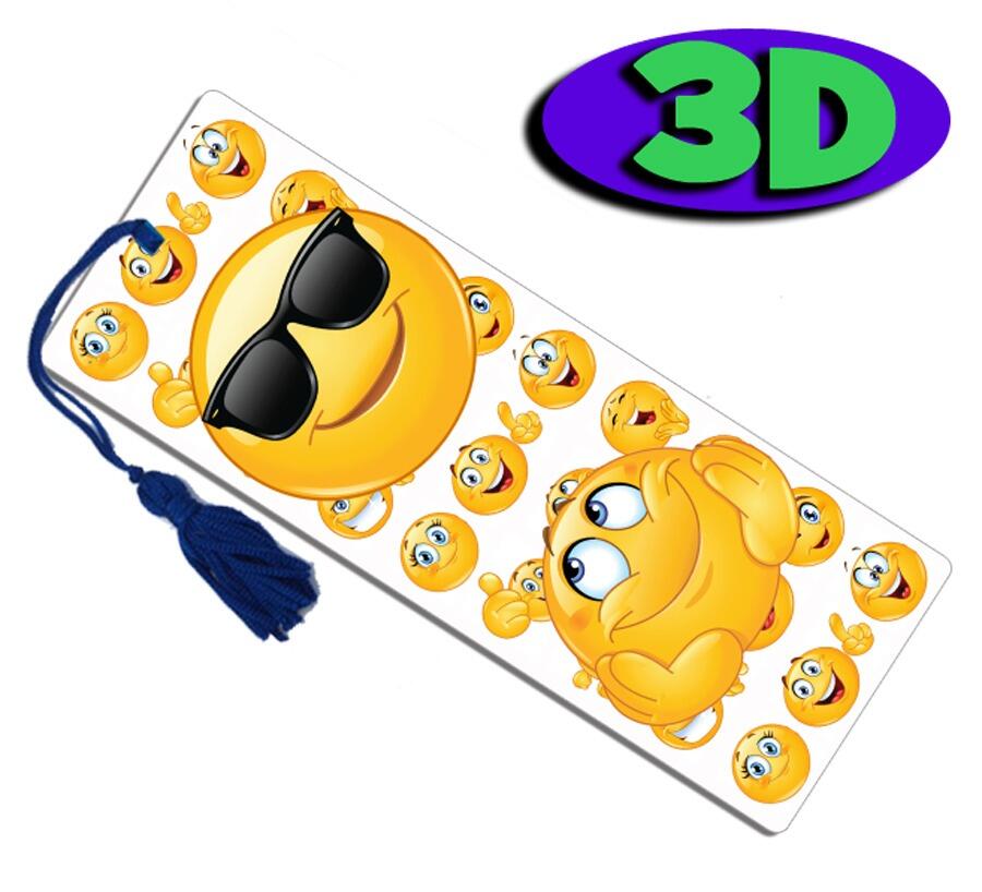 3D Bookmarks | Bulk Packs of Stunning Emoji 3D Bookmarks. Ideal Reading Incentive/Party Gift