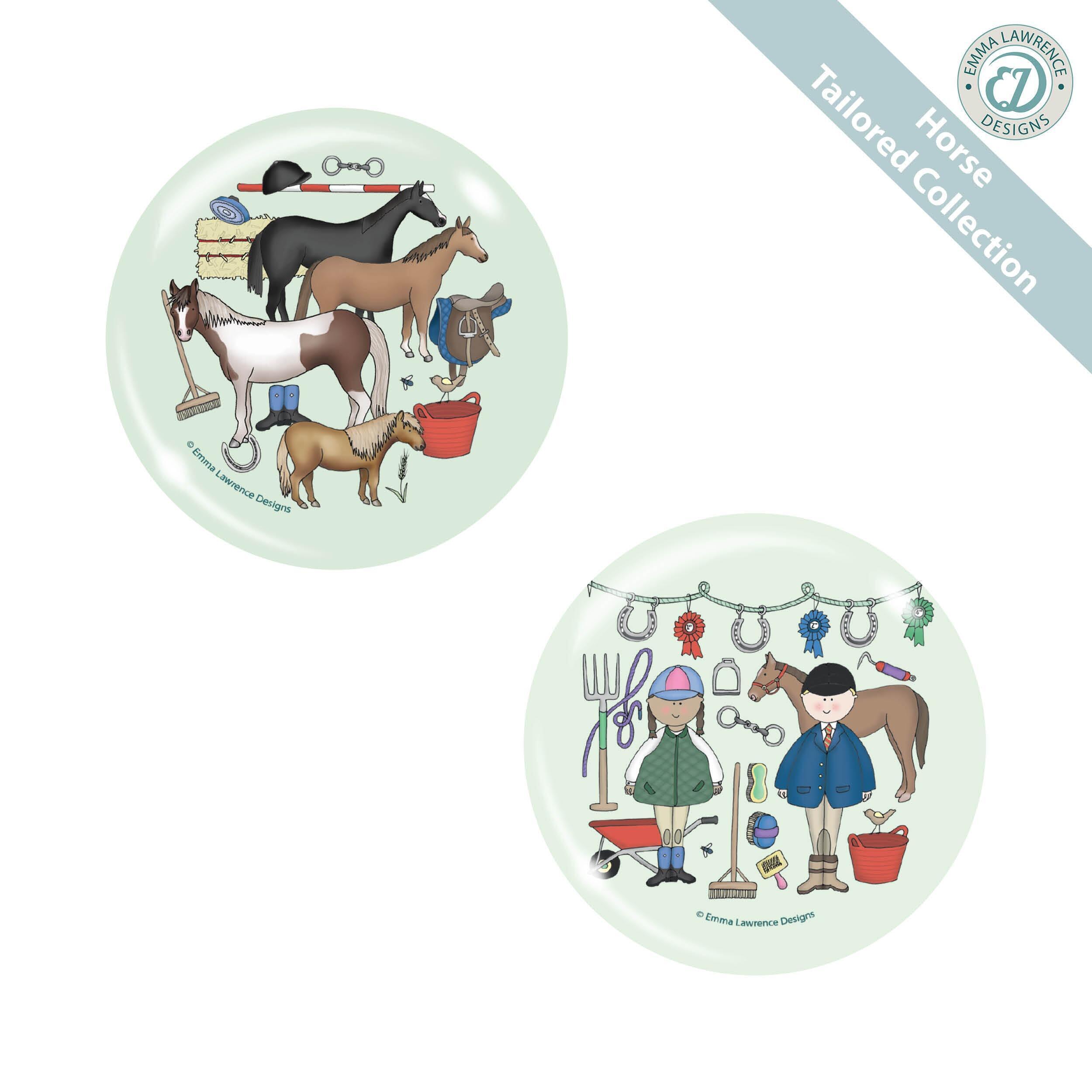 Fridge Magnet Gifts | Horses Collection of Emma Lawrence Designs. Retail/Trade.