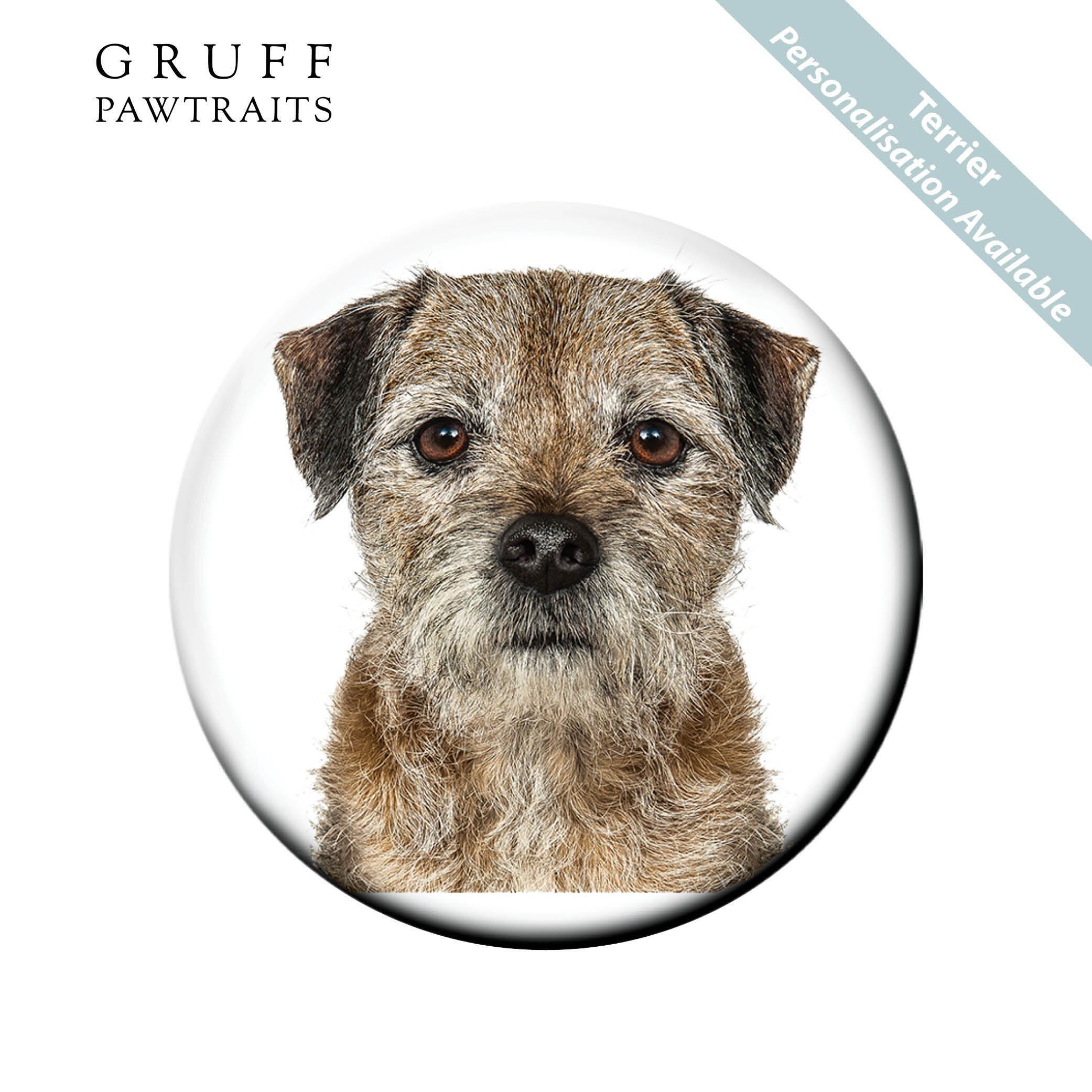 Bulk Fridge Magnets | Stunning Border Terrier Fridge Magnets by Gruff Pawtraits. Retail/Trade Prices