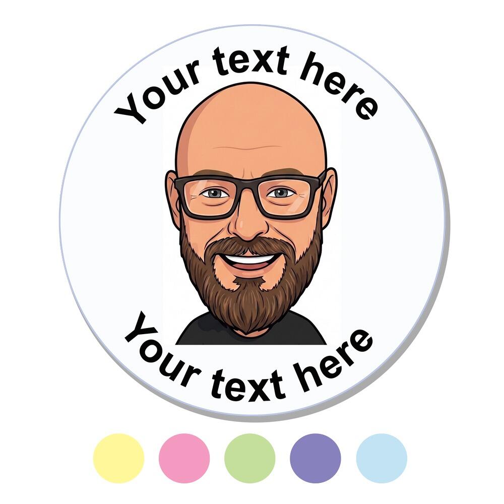 Custom Face Stickers | Selfie Stickers! Create Personalised Face Stickers. Scented Sticker Option