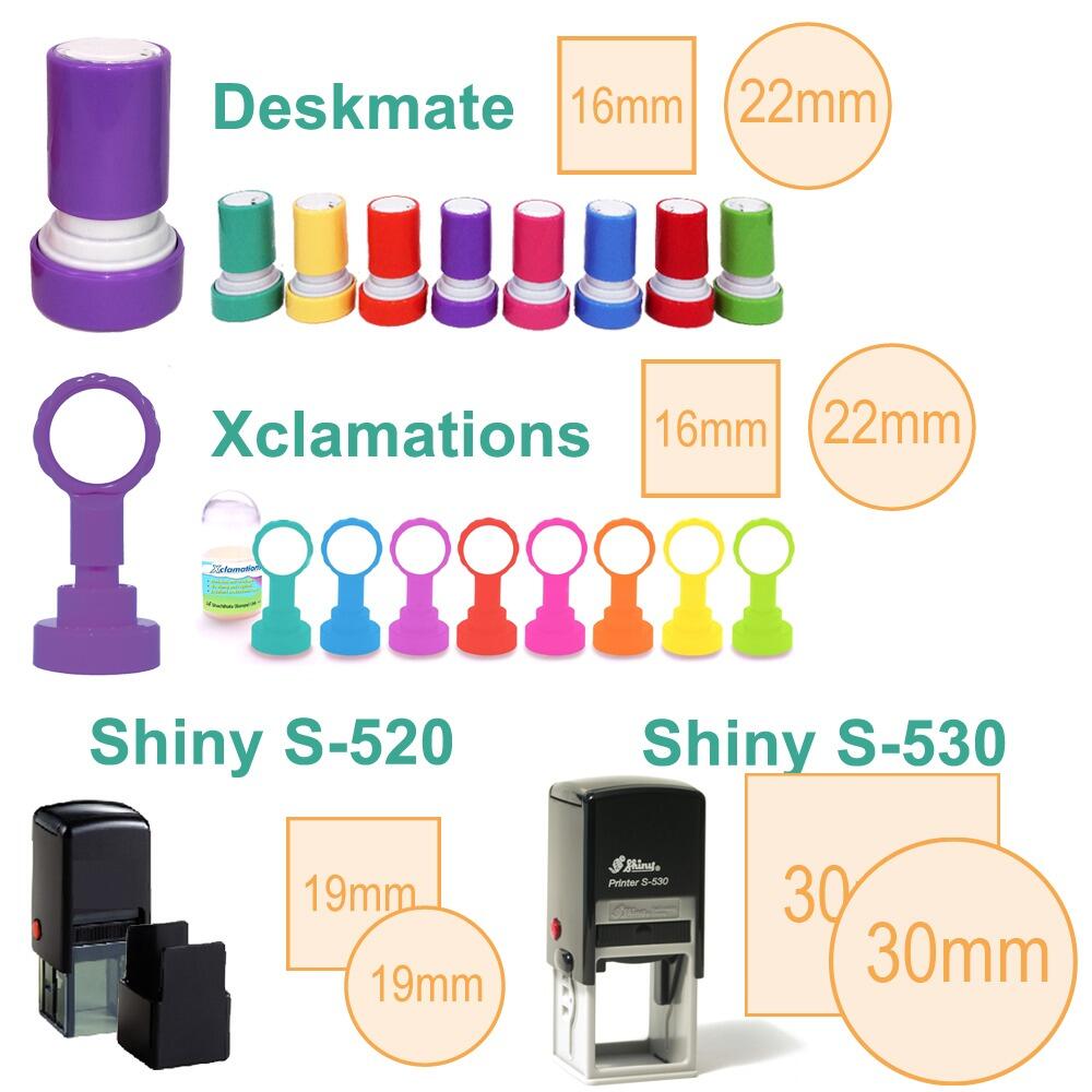 Personalised Stamps for Teachers | Mount Options