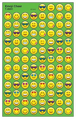 Sticker Chart Stickers | 800 x 10mm Fun Emoji Small Stickers Bumper Pack (T46201)