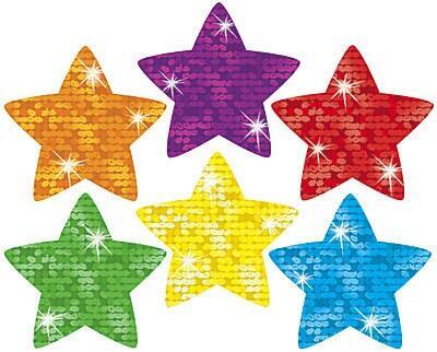 Sticker Chart Stickers | 160 x 18mm Sparkle Star Stickers Bumper Pack (T46306)