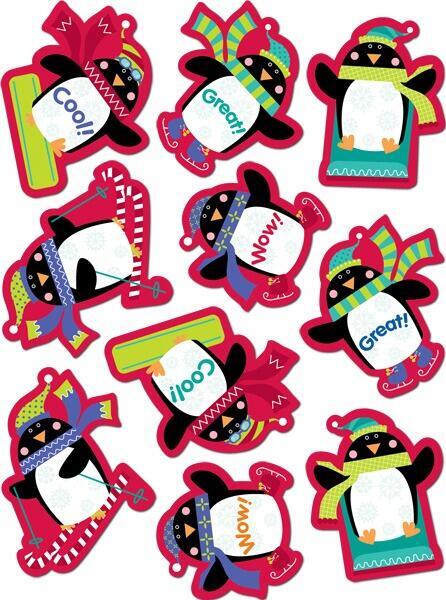 Reward Stickers | 50 x Fun Praise Penguins Reward Stickers (CTP4120)