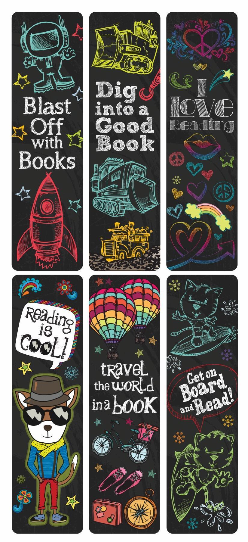 Reading Incentives | Bulk Pack 100 Reading Rocks, Cool Design Bookmarks. Ideal Reading Prize/Reward