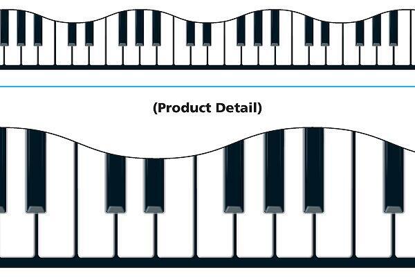 Classroom Borders / Trimmers | 12 metres Musical Keyboard Borders (T92348)