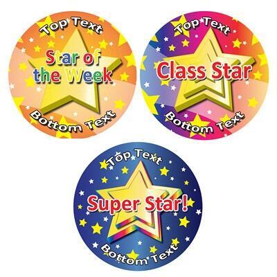 Award Star Stickers | Great Value Star of the Week, Class Star, Super Star Custom Stickers Awards